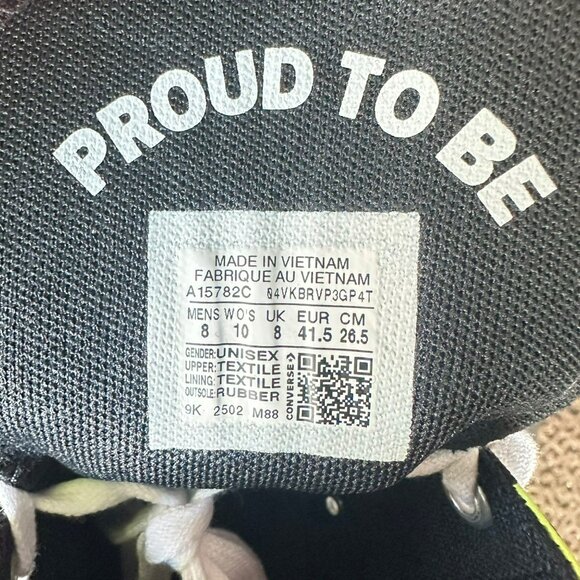 ⭐Converse Chuck Taylor Lift Platform Pride Size 8 Men's Shoes Leopard A15782C⭐ - Picture 11 of 11